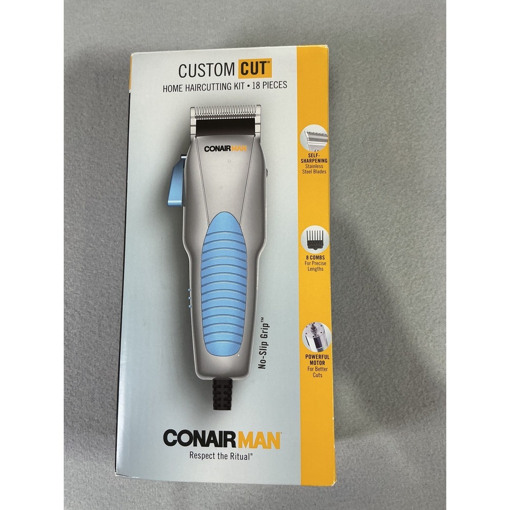 ConairMAN‎ Custom Cut Haircut Kit 18 Piece Clippers Set Home Grooming